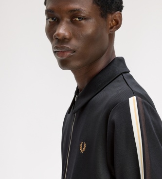 Fred Perry Giacca da tuta Tipped Tape nera