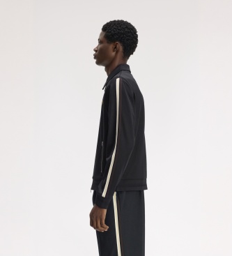 Fred Perry Giacca da tuta Tipped Tape nera