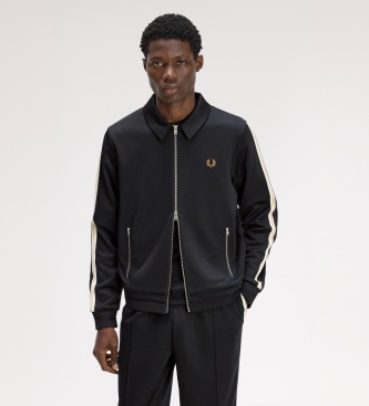 Fred Perry Giacca da tuta Tipped Tape nera