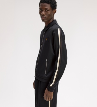 Fred Perry Giacca da tuta Tipped Tape nera