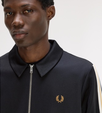 Fred Perry Giacca da tuta Tipped Tape nera