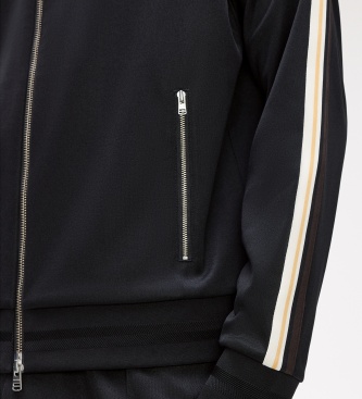 Fred Perry Giacca da tuta Tipped Tape nera