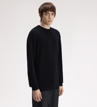 Fred Perry Piqué-gebreide trui marineblauw
