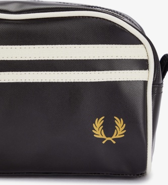 Fred Perry Neceser de poliéster recubierto negro