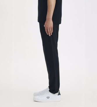 Fred Perry Črne trenirke Loopback