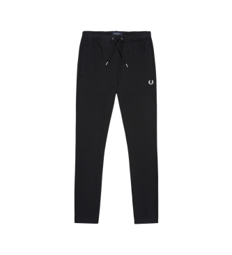 Fred Perry Črne trenirke Loopback