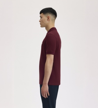 Fred Perry Polo liso bordô