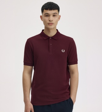 Fred Perry Polo liso bordô