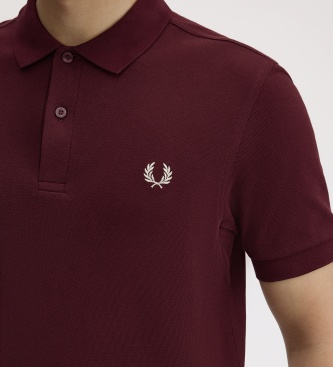 Fred Perry Polo liso bordô