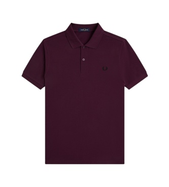 Fred Perry Polo liso granate grená