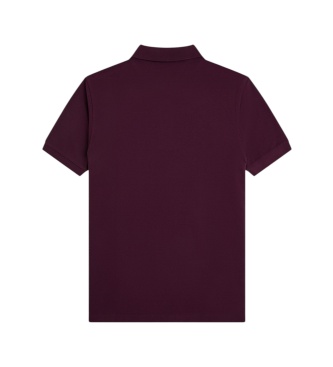 Fred Perry Polo liso granate grená