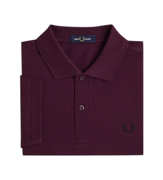 Fred Perry Polo liso granate grená