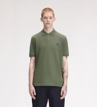 Fred Perry Polo liso verde louro