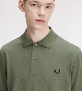 Fred Perry Polo liso verde louro