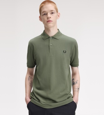 Fred Perry Polo liso verde louro