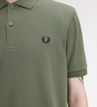 Fred Perry Polo liso verde louro