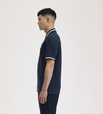 Fred Perry Polo Single Tipped England azul-marinho