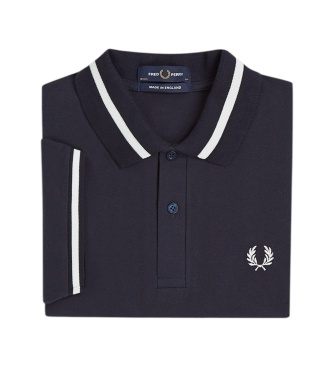Fred Perry Polo Single Tipped England azul-marinho