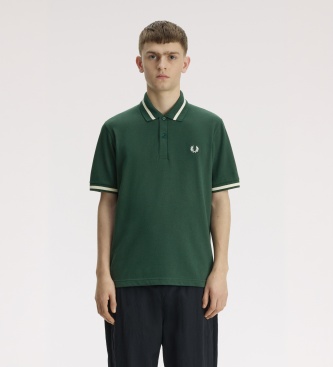 Fred Perry Polo Single Tipped England verde
