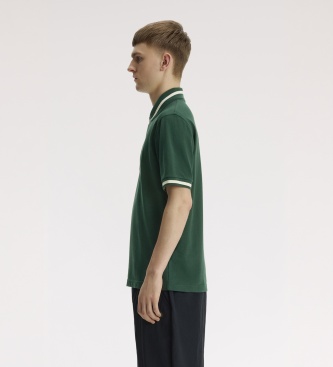 Fred Perry Polo Single Tipped England verde