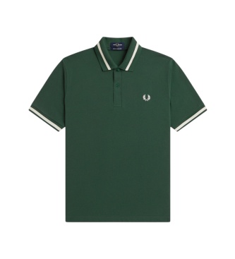 Fred Perry Polo Single Tipped England verde