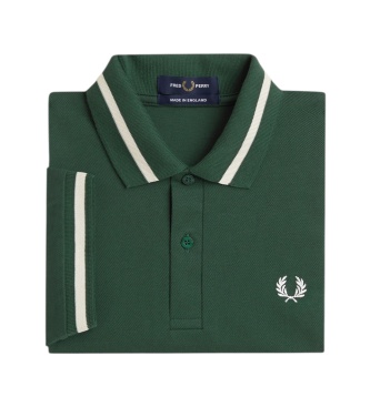 Fred Perry Polo Single Tipped England verde