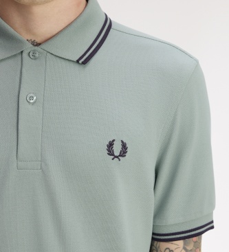 Fred Perry Polo Twin Tipped verde claro