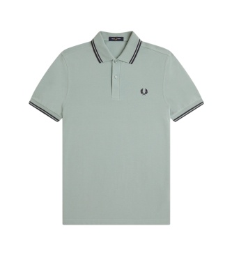 Fred Perry Polo Twin Tipped verde claro