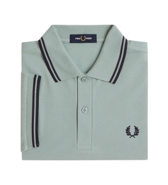 Fred Perry Polo Twin Tipped verde claro