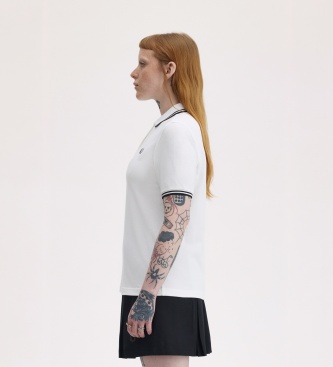 Fred Perry Polo Twin Tipped branco