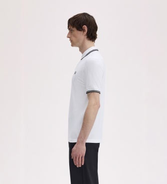 Fred Perry Polo Twin Tipped branco