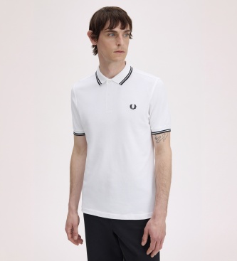 Fred Perry Polo Twin Tipped branco