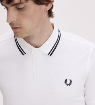 Fred Perry Polo Twin Tipped branco