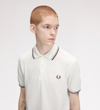 Fred Perry Polo Twin Tipped vit