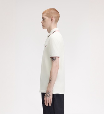 Fred Perry Polo Twin Tipped vit