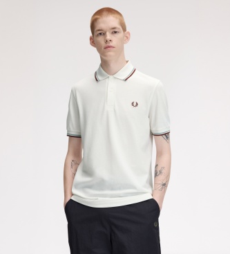 Fred Perry Polo Twin Tipped vit