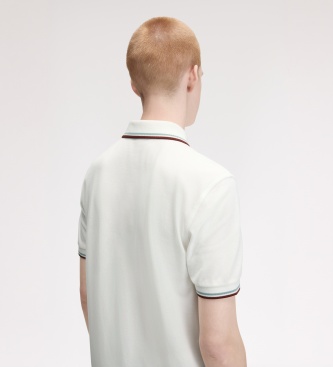 Fred Perry Polo Twin Tipped vit
