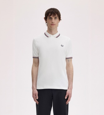 Fred Perry Polo Twin Tipped branco