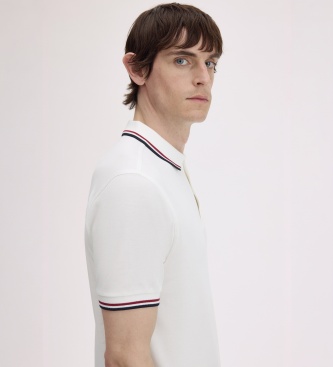 Fred Perry Polo Twin Tipped branco