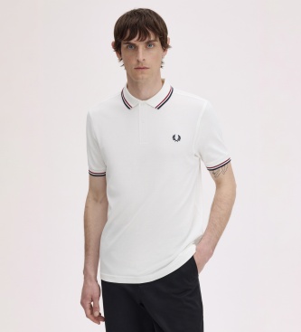 Fred Perry Polo Twin Tipped branco
