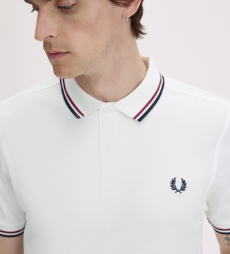Fred Perry Polo Twin Tipped branco