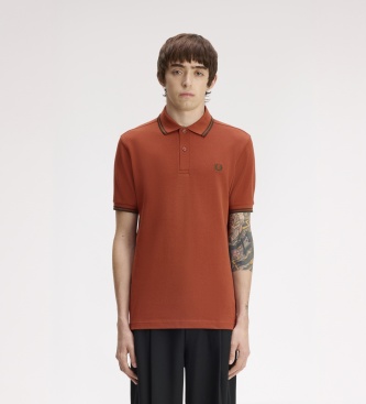 Fred Perry Polo Twin Tipped laranja