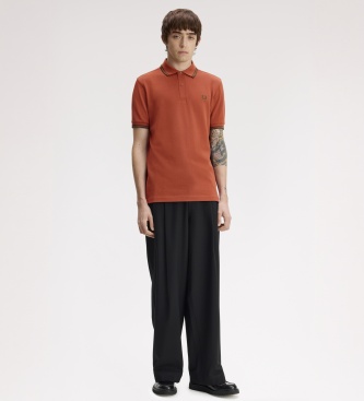Fred Perry Polo Twin Tipped laranja