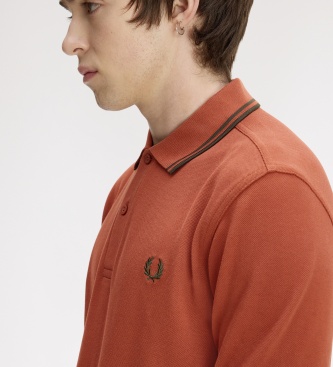 Fred Perry Polo Twin Tipped laranja