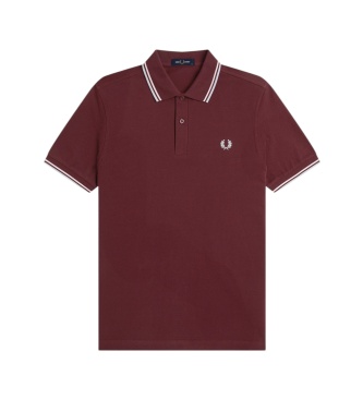 Fred Perry Polo Twin Tipped bordô