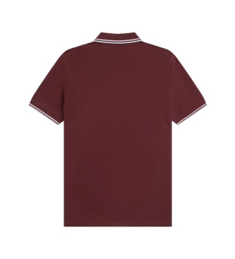 Fred Perry Polo Twin Tipped bordô