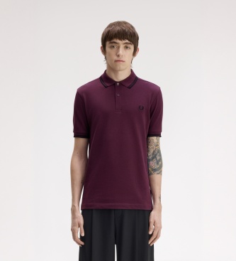 Fred Perry Polo Twin Tipped lilás