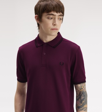 Fred Perry Polo Twin Tipped lilás