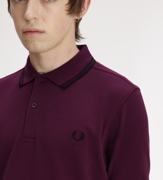 Fred Perry Polo Twin Tipped lilás