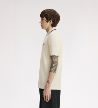 Fred Perry Polo Twin Tipped bege